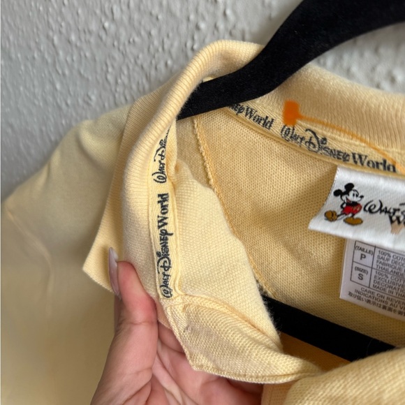 Men’s Disney Cream Polo Shirt with Embroidered Logo Size P - Picture 8 of 9